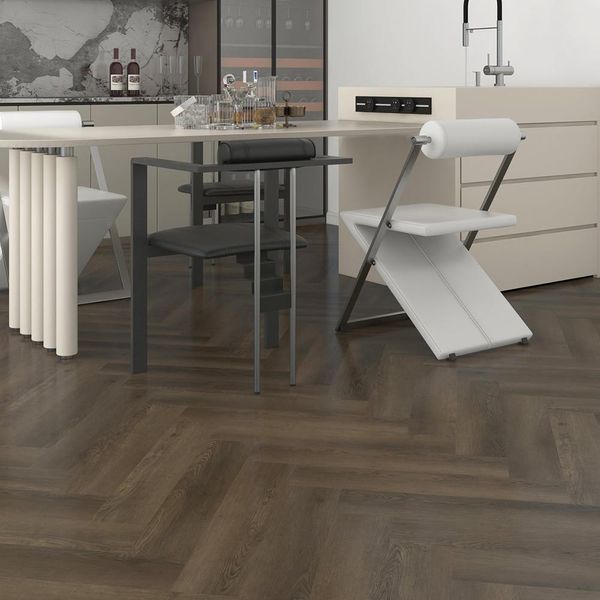 Виниловый SPC ламинат Nomad Flo Classic Herringbone Sabeti NF10350 NF10350 фото